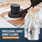 Bonnet Cleaner 5857 - Heavy Duty Shampoo Carpet Freshener Solution for Machine - Fast Drying & Pet Safe Carpet Shampoo for Rotary Cleaners, Commercial, & Industrial Use - Case