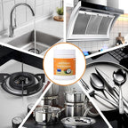 Multi-Purpose Powerful Cleaner for Kitchen, Heavy Kitchen Duty Degreaser, 3 In 1 Stainless Coconut Oil Cleaning Paste, All-Purpose Cleaner Removes Stains on Microwave,Oven & Stove Top