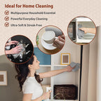 H4N Microfiber Cleaning Cloth Roll, 85 Pack Tear Away Towels, Lint Free, Absorbent, Streak Free, Non-Abrasive, Reusable and Washable Dish Rags for Car and Household Supplies, 11.81x11.81 Inches (Gray)