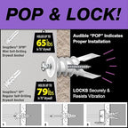 TOGGLER SnapSkru SP Self-Drilling Drywall Anchor for Hollow Wall Application, Glass-Filled Nylon, Made in US, for #6 to #10 Fastener Sizes (50 Pack w/Screws)