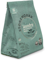 Grab Green Stoneworks Laundry Detergent Pods, Powered by Naturally-Derived Plant & Mineral-Based Powder Pods, Fragrance Free Rain, 50 Count (Pack of 1) Loads-EPA Safer Choice Certified