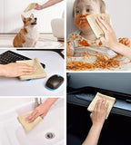 KitchLife Microfiber Cleaning Cloth Roll, 100 Pack - Tear-Away Microfiber Paper Towels, Lint-Free, Reusable, Washable for Kitchen, Car, Dishes, and Sensitive Surfaces (Wheat)