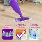 Swiffer Wetjet Hardwood Floor Mopping and Cleaning Solution Refills, All Purpose Cleaning Product, Open Window Fresh Scent, 1.25 Liter, 2 Pack (Packaging may vary)