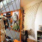 8mm Jute Rope, 164 Feet Braided Heavy Duty Twine, Thick Jute Twine Rope for Cat Scratch Post, Craft,DIY Artwork, Bundling, Home Decor, Gardening Applications (8MM 164FT)