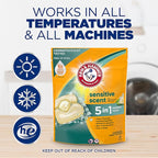 Arm & Hammer Sensitive Fresh Scent 5-IN-1 Power Paks, 42 count