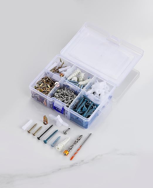 Multi-Purpose Wall Anchor Set 367PCS, Drywall Anchor kit-for Aluminum, Iron, Wood, Drywall, Concrete Walls, Brick Walls, Hollow Walls