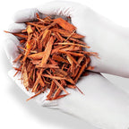 Organic Red Mulch by Gardenera - Boost Soil Health and Suppress Weeds for Thriving Plants - 2 QUARTS