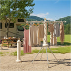 Clothes Drying Rack Foldable Clothing Racks Collapsible Laundry Drying Rack Folding Drying Racks for Clothes, Used for Indoor, RV, Dorm, Yard, Camping, Outdoor