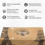 Grab Green Stoneworks Cruelty-Free Dryer Sheets | Softens Fabrics, Freshens Clothing & Reduces Static-Cling and Wrinkles | Plant Based | Oak Tree Scent (160 Sheets)