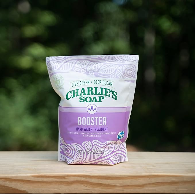 Charlie's Soap Booster & Hard Water Treatment 160 Loads (2.64 Lbs, 1 Pack) Natural Powdered Water Softener and Laundry Booster – Safe and Effective