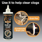 iFLO® Extreme A/C Drain Line Cleaner – Fast-Acting, Long-Lasting HVAC System Solution for Tough Clogs & Buildup – Professional Liquid Drain Cleaner and Clog Remover, 24oz Bottle, 1 Pack