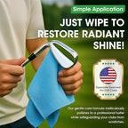 Golf Club Polish & Golf Club Cleaner - Rust and Scratch Remover Golf Club Polishing Kit/Golf Club Cleaning Kit - 9 oz Metal Polish Compound - Golf Accessories