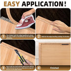 GSCIT Club Red Oak Edge Banding, 1 inch x 25ft roll of Veneer Edge Banding Preglued Flexible, Real Wood Tape Banding