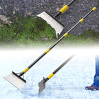 Garden Flat Scraper, 60" Multifunctional Cleaning Shovel, Heavy Duty Manual Weeder Metal Floor Scraper Garden Tool for Scraping, Ice Remove, Lawn Digging, Weeding, Edging