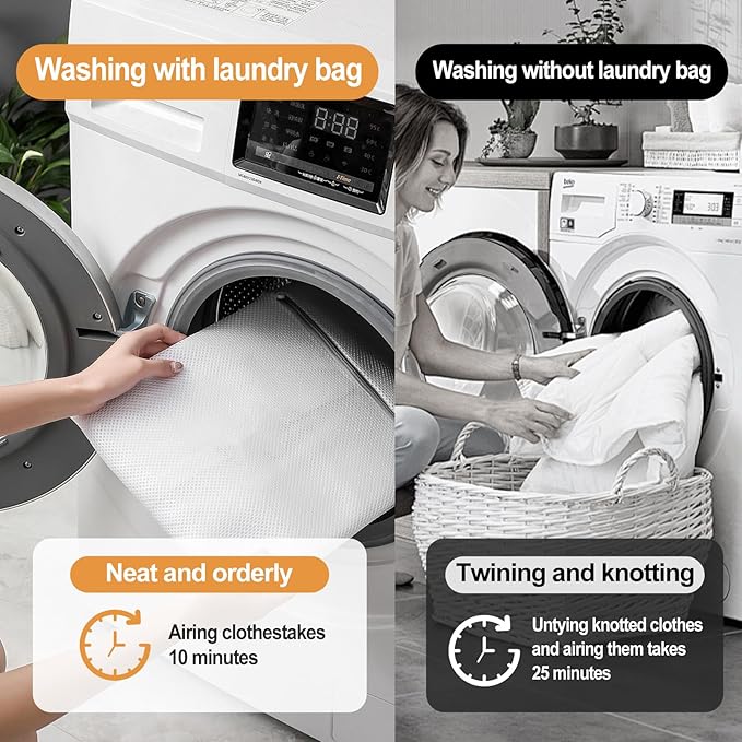 6 Pcs Mesh Laundry Bag Set - Breathable And Sturdy Zipper - Ideal For Underwear, Clothing, Shoes, Socks, And Travel