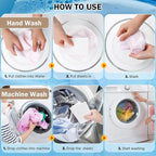 Eco-Friendly Portable Laundry Detergent Sheets - 3-in-1 Travel Laundry Strips for Gym, Camping, Backpacking - Plant-Based, Zero-Waste, Dissolves in Hot & Cold Water