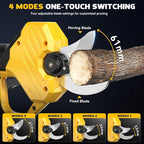 Cordless Electric Pruning Shears: 1.5-2 Inch Portable Pruning Shears Compatible with DeWalt 20V Battery (No Battery) - Garden Pruners Tool with LCD Display & SK7 Blades
