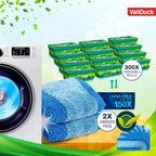 VanDuck Reusable Pet Heavy Duty Mop Pads Compatible with Swiffer Sweeper (6-Pack) - Washable Microfiber Mop Pads for Wet & Dry Use - All Purpose Floor Mopping and Cleaning Product