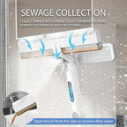 3 in 1 Window Cleaning Squeegee.Includes 9.6 inch Window Rubber Squeegee, Window Cleaning Tools,Cleaning Spray Bottle.37.8-51 inch Extension Rod.for Cleaning Windows, Bathroom Glass,Tile Walls