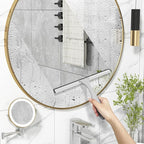 AmazerBath Squeegee for Shower Glass Door, All-Purpose Squeegee with Hook for Shower Doors, Windows, Mirrors, Tiles and Car Glass, 10 Inches