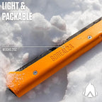 AGAWA - BOREAL24 Backwoods Kit - Includes 24" Folding Saw, Leather Sheath, 24" All-Purpose & 24" Aggressive Saw Blade - For Camping, Hunting & Survival Kit (Black Frame/Yellow Handle)