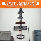 SWOPT 10” Premium Multi-Surface Scrub Brush Head — Cleaning Head Interchangeable with All SWOPT Cleaning Products for More Efficient Cleaning and Storage — Clean Driveways, Decks, and Siding