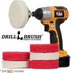 Bathroom - Cleaning Supplies - Drill Brush Power Scrubber Pads - Shower Cleaner - Bathtub - Bath Mat - Bathroom Sink - Tile Cleaner - Baseboard Cleaner - Vinyl Flooring - Hard Water Stain Remover