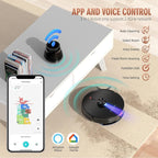 Robot Vacuum and Mop Combo with Self-Emptying Station (60-Day), LiDAR Navigation Robotic Vacuum Cleaner, 5000Pa Suction, 180-Min Runtime, App/Wi-Fi/Alexa Control, for Pet Hair, Carpets & Hard Floors