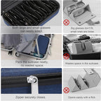 Bukere Travel Sunglasses Organizer Case Adjustable Slot For Multiple Eyeglasses Hard-shell Portable Storage Box for Men Women