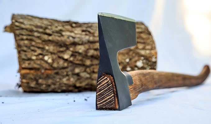 Bearded Axe/Hatchet Metal Guard with Curved Handle