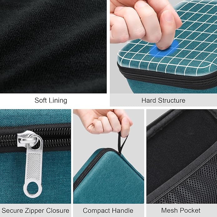 Bukere Travel Sunglasses Organizer Case Adjustable Slot For Multiple Eyeglasses Hard-shell Portable Storage Box for Men Women
