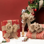 Ribbli Burlap Ribbon Continuous 20 Yard 1.5 Inch Natural Wired Ribbon for Wreaths,Big Bows,Tree Decoration,Outdoor Decoration