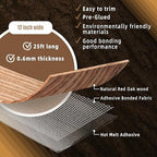 GSCIT Club Red Oak Wood Veneer, 12 inch x 25ft Wood Edge Banding Preglued Flexible, Veneer Tape Banding for Cabinet Repair Furniture