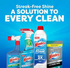 Windex Fast Shine Foam Glass Cleaner, No-Drip Windows, Doors, Mirrors & Countertops Aerosol Cleaning Spray, Streak-Free Shine, Removes Fingerprints, Dust, Dirt, Grime & More 19 oz (Pack of 2)