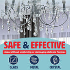 Durabasics 32oz Chandelier Cleaner Spray – Chandelier Cleaner Drip Dry No Wipe for Light Buildups – Streak-Free Glass Cleaner – Helps Loosen Dirt & Grime – Multi-Surface Use – Made in USA