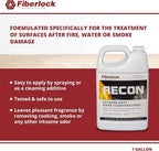 RECON Extreme Duty Odor Counteractant, 1 Gallon, Chemically Neutralizes the Source of Malodors from Fire, Water or Smoke Damage, Use as Deodorant Booster for Carpet Cleaners