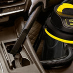 Stanley - SL18129 Wet/Dry Vacuum, 4 Gallon, 4 Horsepower, Stainless Steel Tank Silver+yellow