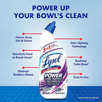 Lysol Power + Odor Fighting Toilet Bowl Cleaner Gel, For Cleaning and Disinfecting, Stain Removal, Fresh Clean Scent, 24oz (Pack of 2)