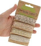 The Beadsmith 100% Hemp Cord – Metallic Vintage Colors – 1mm, 30 Foot Spool, 20LB Test Strength – Twine for Jewelry Making, Macrame, Paper Crafts, Scrapbooking, Home Décor, DIY String Art & More