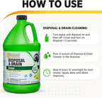Instant Power Professional Disposal and Drain Cleaner - Keeps all Drains Clear and Running, Cleans and Deodorizes, Safe for Septic Tanks, 1 Gal