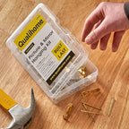 Picture and Mirror Hanging Kit Assortment – Hardware Supplies to Hang a Picture, Canvas, or Painting – Assortment of Hooks, Wire, Nails, and Sawtooth Hangers – Suitable for Drywall and Masonry Hanging