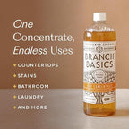 Branch Basics Concentrate (33.8 oz) + Oxygen Boost (4 lbs) | Multi-Surface All Purpose Cleaner Concentrate + Natural Stain Remover, Grout Cleaner | Human-Safe, Fragrance Free