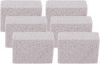 WALFRONT 6PCS Pool Pumice Stone for, PVC Material Scouring Sticks for Toilet Bowl Bathtub Shower Tile, Hard Water Remover for Kitchen Sink Swimming Pool Grates (M)