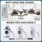 spot. Touch-Up Paint | Matte Finish for Cabinets, Walls, Doors & Furniture | Multi-Tone Blue Repair Kit | Quick-Dry, Self-Priming, Low-Odor, Eco-Friendly | No-Sanding or Primer Needed | 3 Pack