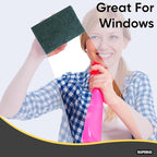 Scouring Pad Non-Scratching Scrubber Non-Scratch Cleaning Scrub Pads Heavy Duty Scouring Pad Reusable Kitchen Scrubbing Pad Pack of 33 Green, by Superio