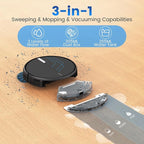 AIRROBO Robot Vacuum and Mop, 3000Pa Strong Suction Power Vacuum Mop Robot, Wi-Fi/App/Alexa, Self-Charging Robotic Vacuum for Hard Floor, Pet Hair and Low-Piled Carpet, Slim Design, Quiet,P30