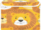 senya Large Storage Bins with Linen Collapsible Foldable Storage Cubes Fabric Closet Organizer Containers box with Flip-Top Lid for Home Bedroom Office 16.7 x 12.6 x 11.8in (Tiger Face)