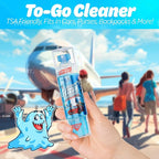 Travel Spray Bottle With Microfiber Cap - Glass Cleaner (2 Pack)