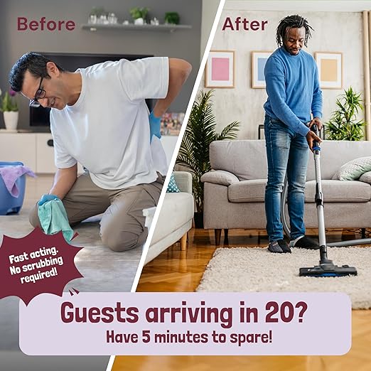 Sunny & Honey Carpet Freshener Powder - 20 Oz Pack, Wildberry Scent - Carpet Deodorizer Powder & Odor Eliminator for Upholstery, Furniture & Rugs, Kid & Pet Safe