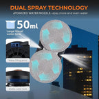 FRUITEAM Window Cleaning Robot with Dual Water Spray, APP and Remote Control, Automatic Window Cleaner with Leather Belt for Frame Glass, Triple Safety System, Smart Path Detection